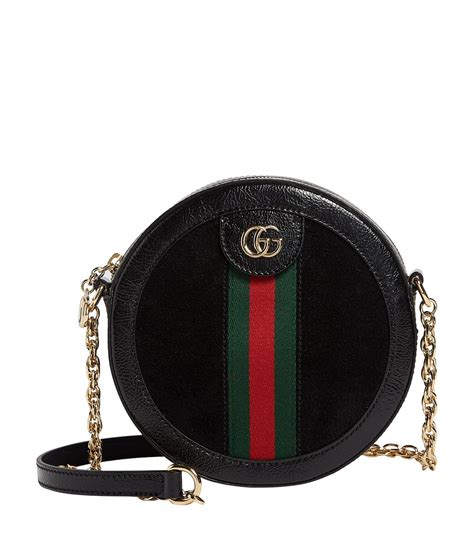 gucci round bag black|gucci ophidia shoulder bag small.